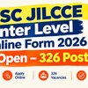 JSSC JILCCE Inter Level Online Form 2026 Re Open - 326 Posts