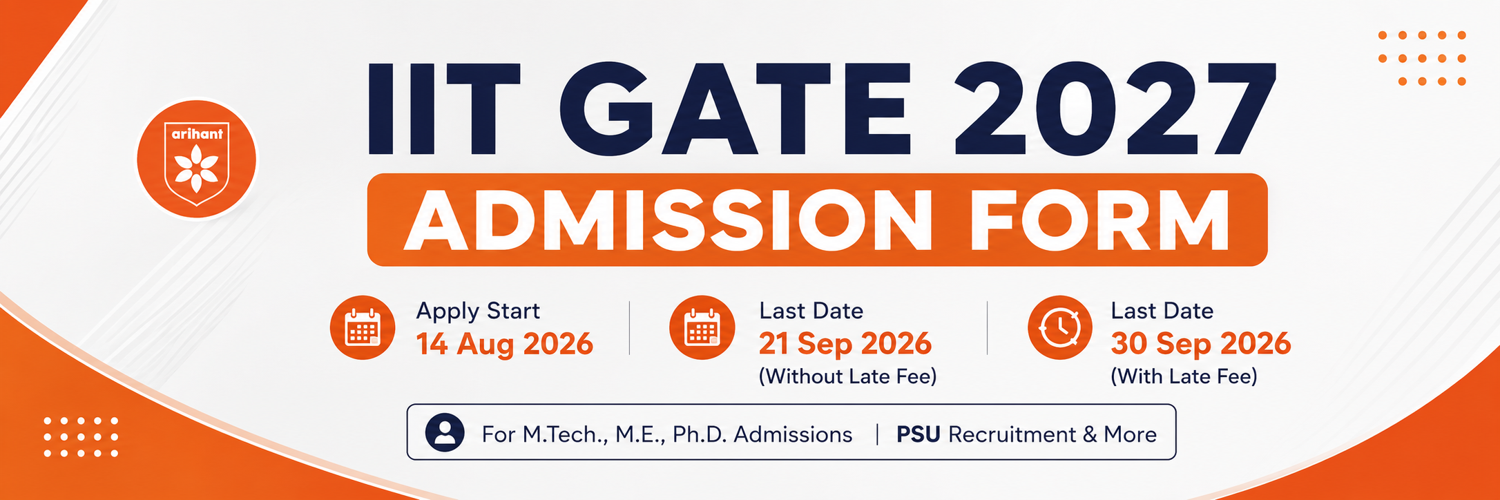IIT GATE 2027 Admission Form