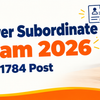 UPSSSC Lower Subordinate Main Exam 2026 Apply Online – 1784 Post