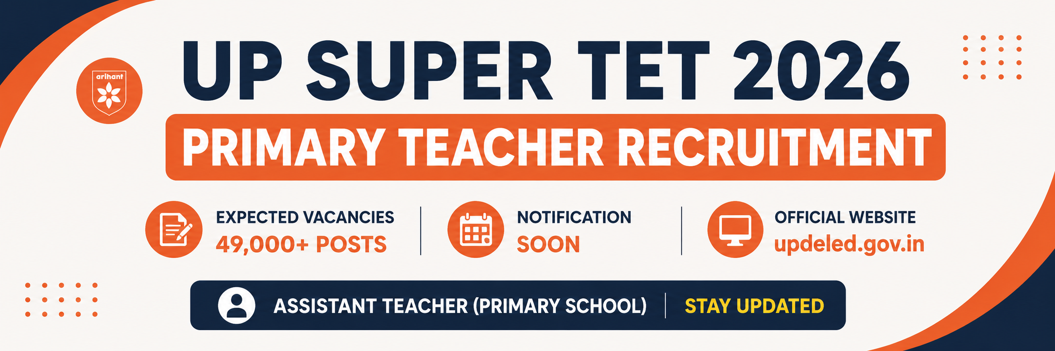 UP SUPER TET Primary Teacher Recruitment 2026: Notification Soon