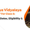 Jawahar Navodaya Vidyalaya Admission Form 2026–27