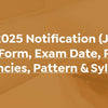 SSC JE 2025 Notification (June 30): Application Form, Exam Date, Recruitment, Vacancies, Pattern & Syllabus