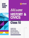 All In One History & Civics Class 10th  Based On Latest NCERT For ICSE Exams 2025 | Mind map in each chapter | Clear & Concise Theory | Intext & Chapter Exercises | Sample Question Papers