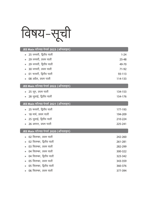 JEE Main  21 Years's Online + Ofline Solved Papers (2023-03) |