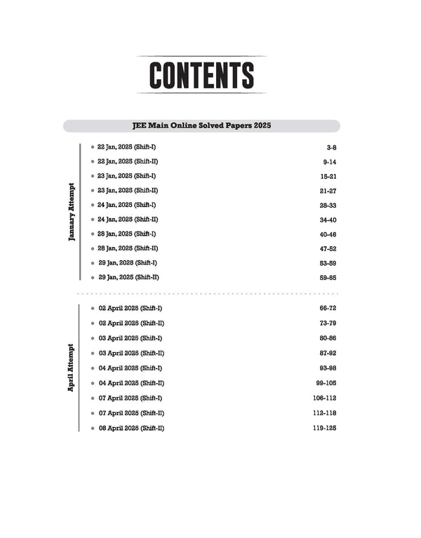 JEE Main 13 Years Online + Ofline Solved Papers (2025-13) | Physics, Chemistry & Mathematics
