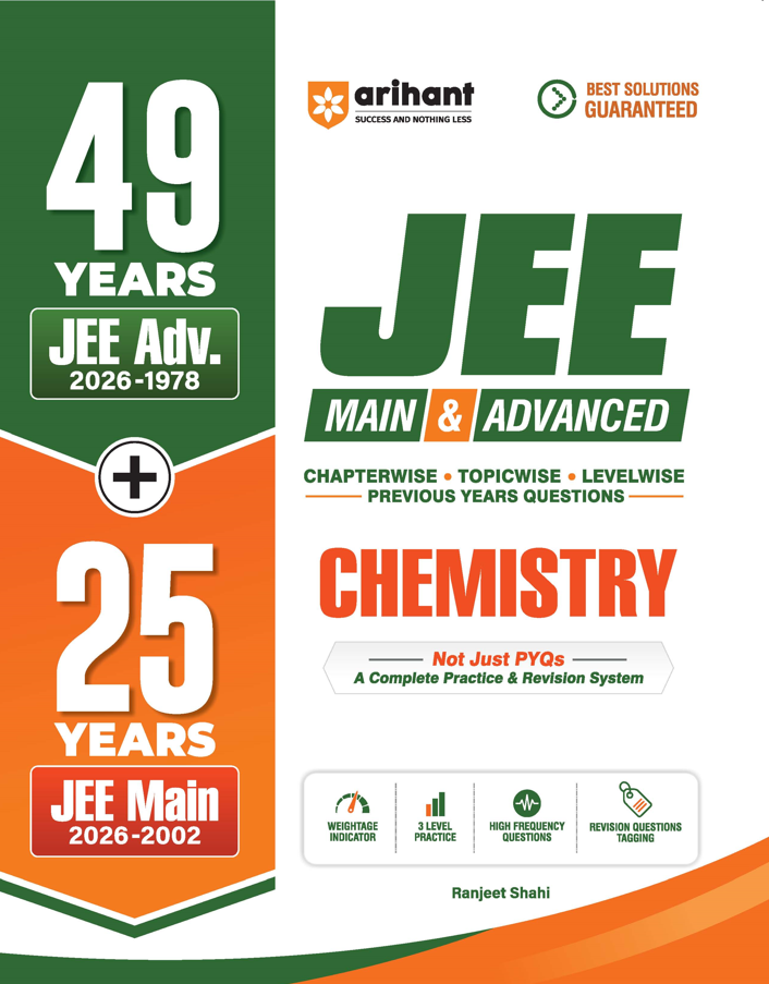 Arihant 49 Years JEE Advanced (1978–2026) & 25 Years JEE Main (2002–2026) Chemistry PYQ Book | C050 | 9789378163807