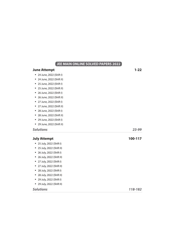 JEE Main  Mathematics | Online Solved Papers (2023-2019)