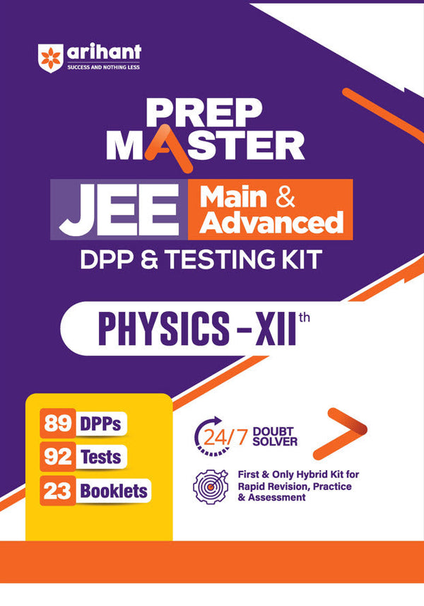 DPP & Testing Kit JEE Main & Advanced Physics (Class XII) PREP Master | 89 DPPs, 92 Tests, 23 Booklets | 24/7 Doubt Solver