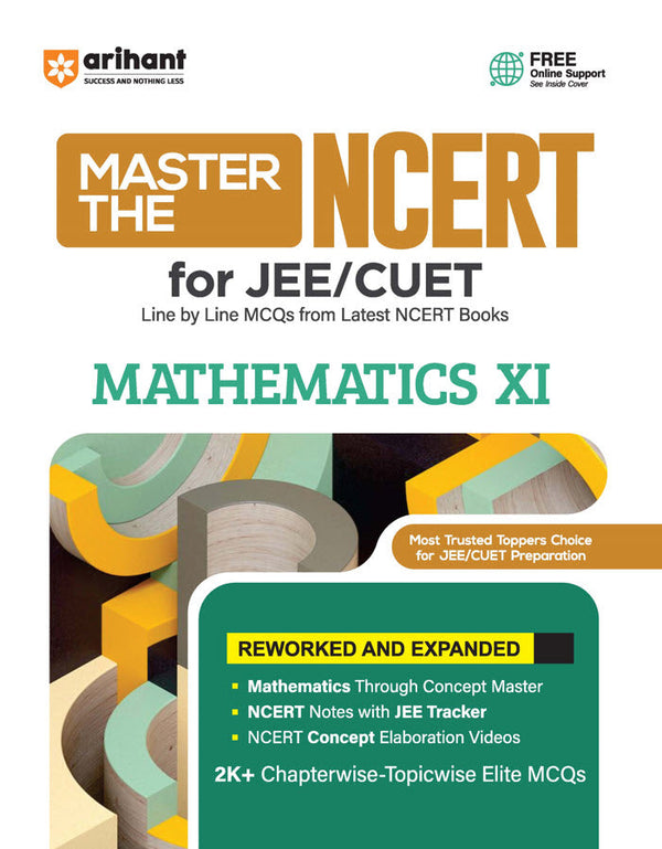 Master the NCERT Mathematics Class 11 | For JEE & CUET 2026 | Line by Line MCQs from Latest NCERT Book | NCERT-Based 2K+ MCQs, JEE Tracker, Concept Videos | FREE Online Support | Revised Edition 2026