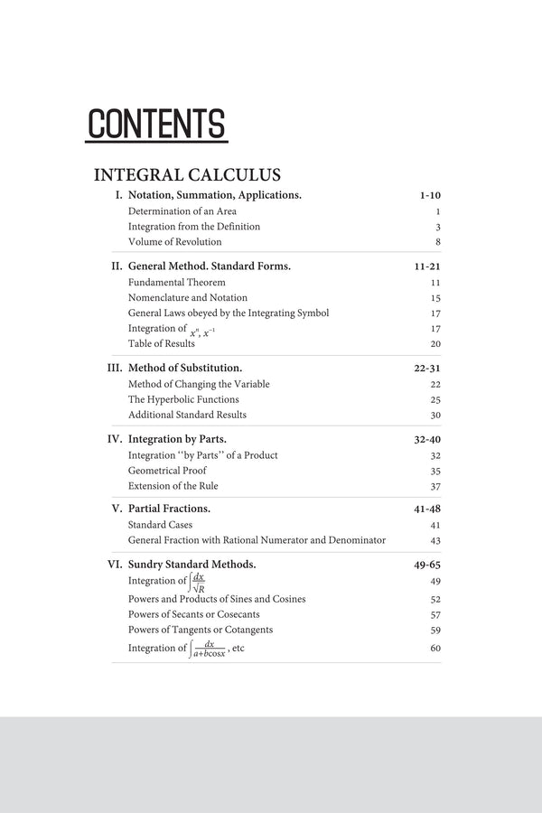Classic Texts Series - Integral Calculus for Beginners | By JOSEPH EDWARDS