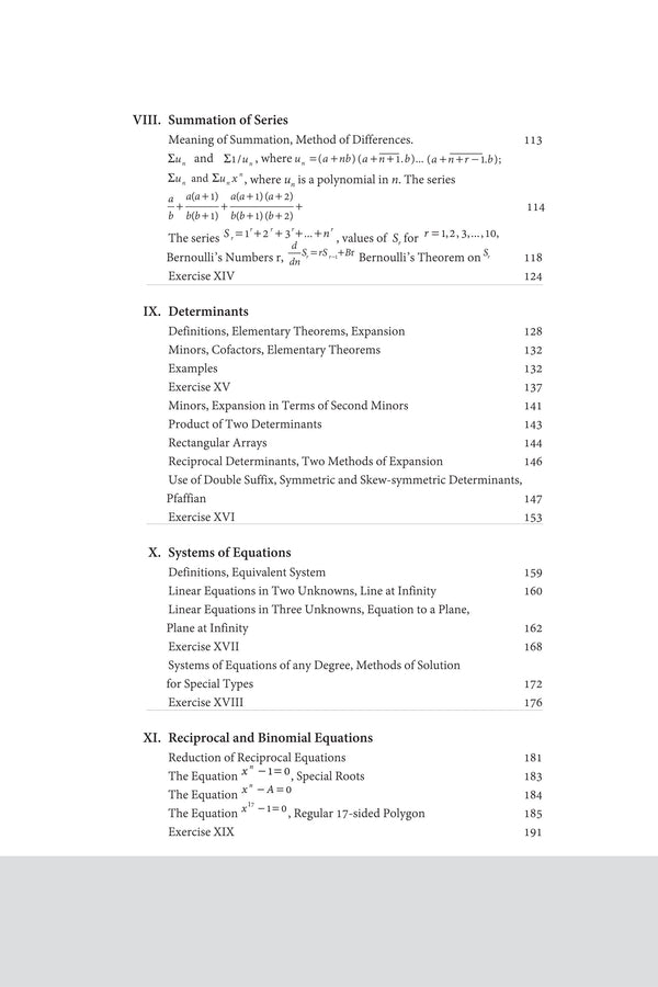 Classic Texts Series - Higher Algebra | By Barnard & Child