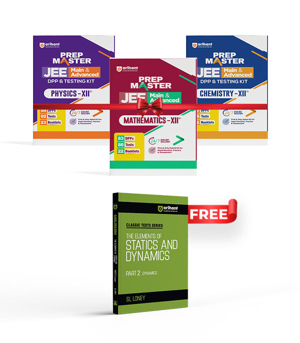 Combo of DPP & Testing Kit JEE Main & Advance Class XII | Physics, Chemistry & Mathematocs | With Free The Elements Of Statics & Dynamics