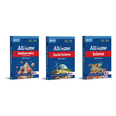 Combo of Cbse All in One Class 10 Exam 2026-2027 | Mathematics, Social Science & Science | Revised Edition as per Latest Syllabus