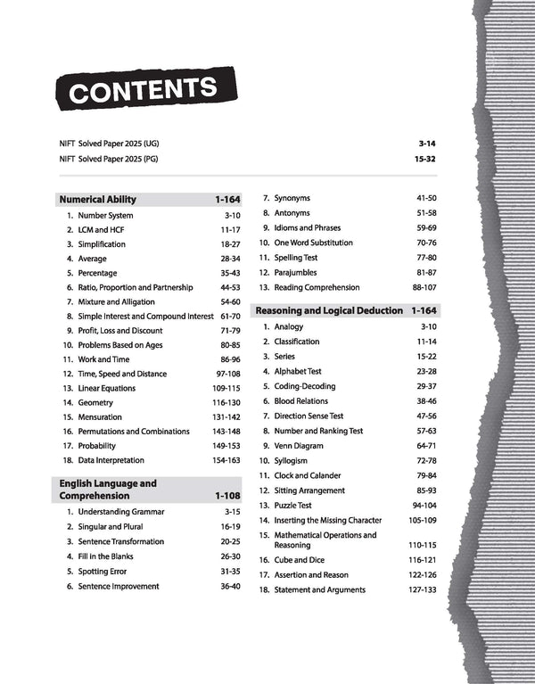 NIFT/ NID/ IIFT Exam 2026 (Navigator) | Chapterwise to-the-point Notes, Solved Papers 2025 (UG & PG)