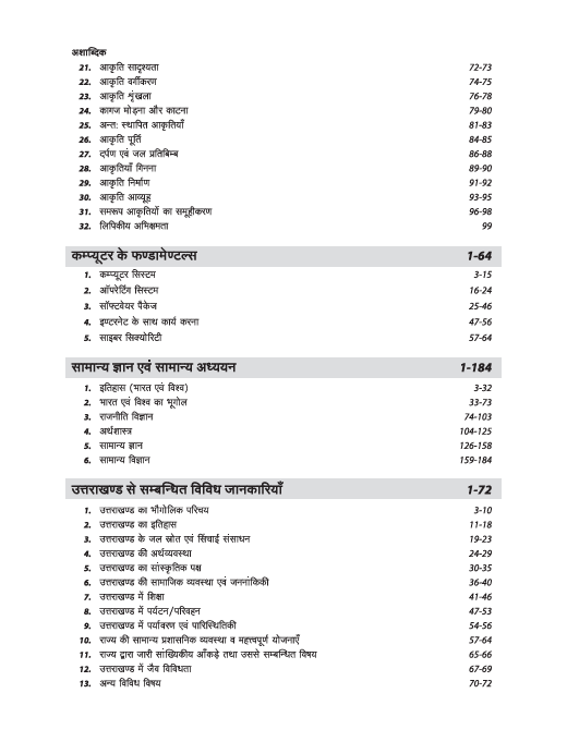 Uttarakhand Samuh "G" (Graduate Level) Exam | Revenue Sub Inspector, Lekhpal & Patwari, Gram Vikas Adhikari & Other Posts | Exam Notes | Hindi Medium