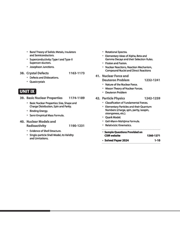 NTA CSIR UGC NET/SET/JRF & Lectureship 2025 - Study Guide Physical Sciences