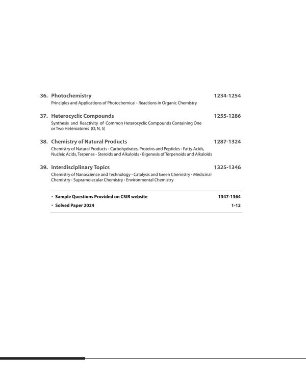 NTA CSIR UGC NET/SET/JRF & Lectureship 2025 - Study Guide Chemical Sciences