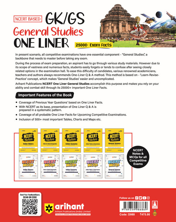 NCERT GK/GS One Liner | English Medium