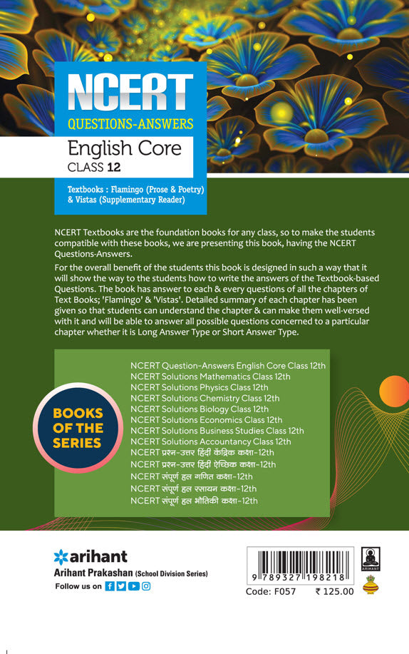 NCERT Question Answer (English Core) Class 12
