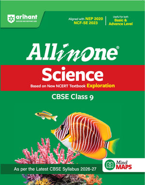 All in One Science (Exploration) Class 9 for CBSE Exam 2026-27 | NCERT Based Complete Theory, Practice Exercises, CBQs, A-R, Sample Papers & Mind Maps | Revised Edition as per Latest Syllabus