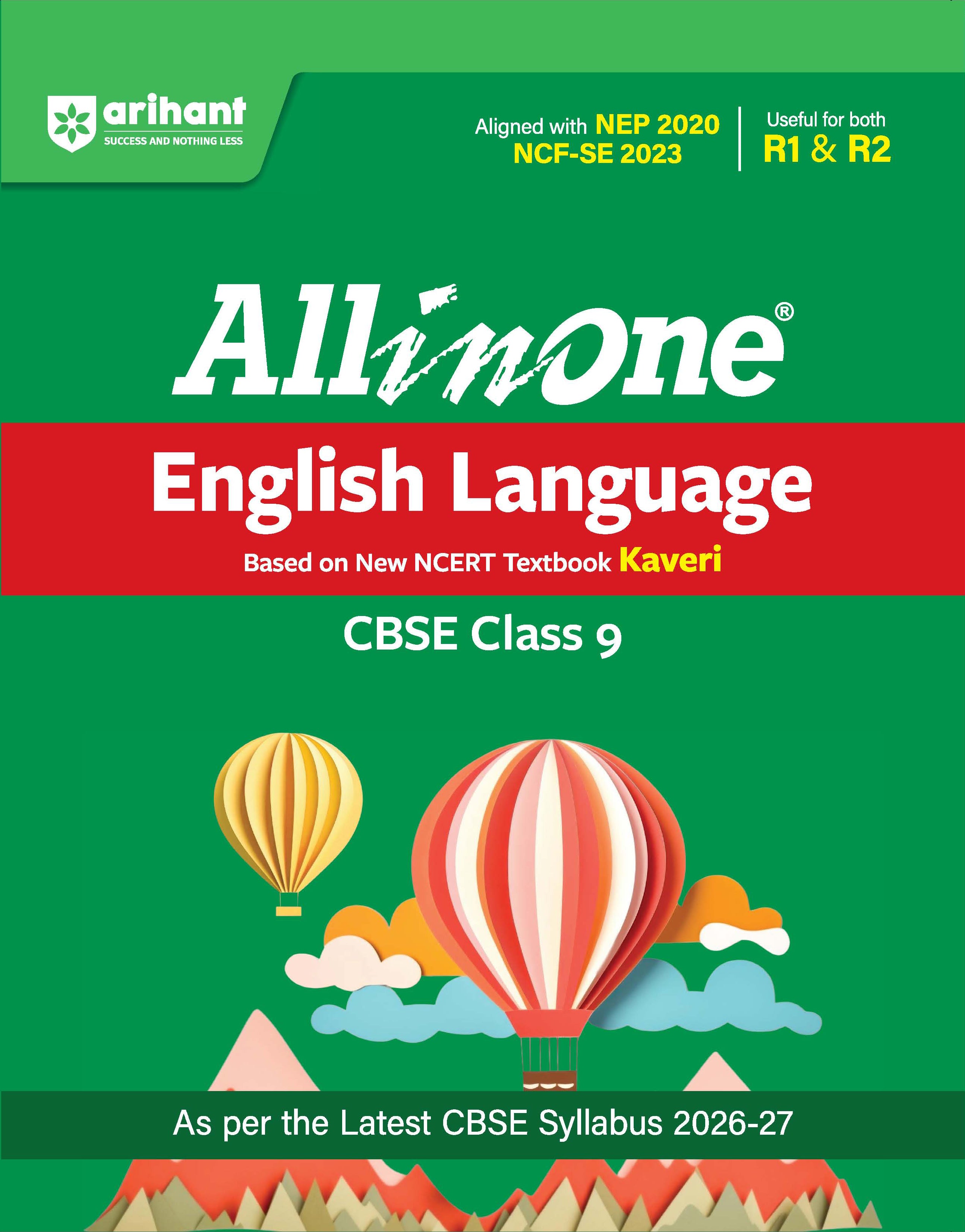 Arihant All in One English (Kaveri) Class 9 for CBSE Exam 2026-27 | 9789378161902 | F1138
