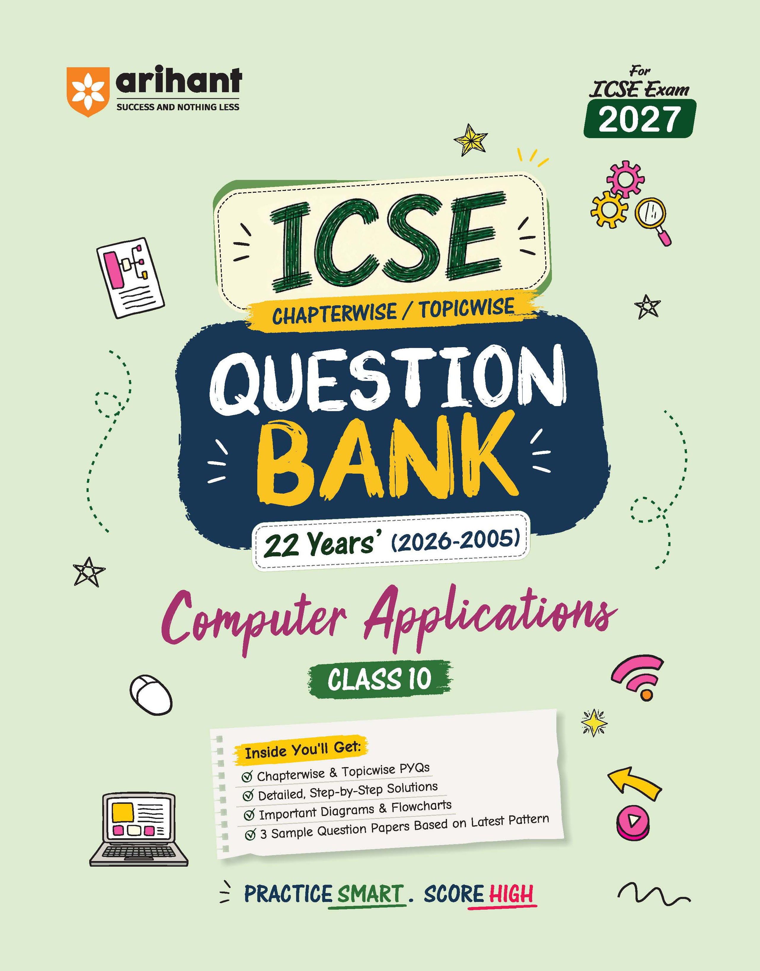 Arihant ICSE Question Bank Class 10 Computer Applications For Board Exam 2027 | F1171 | 9789378162183