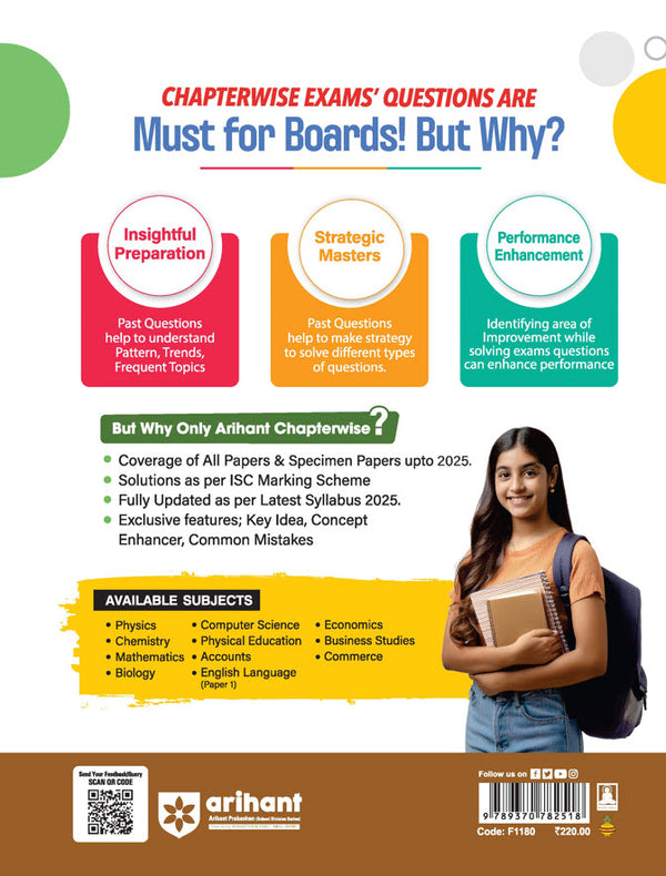 ISC English Language (Paper-1) Class 12th | 16 Years Chapterwise Topicwise Question Bank (2025 - 2005)