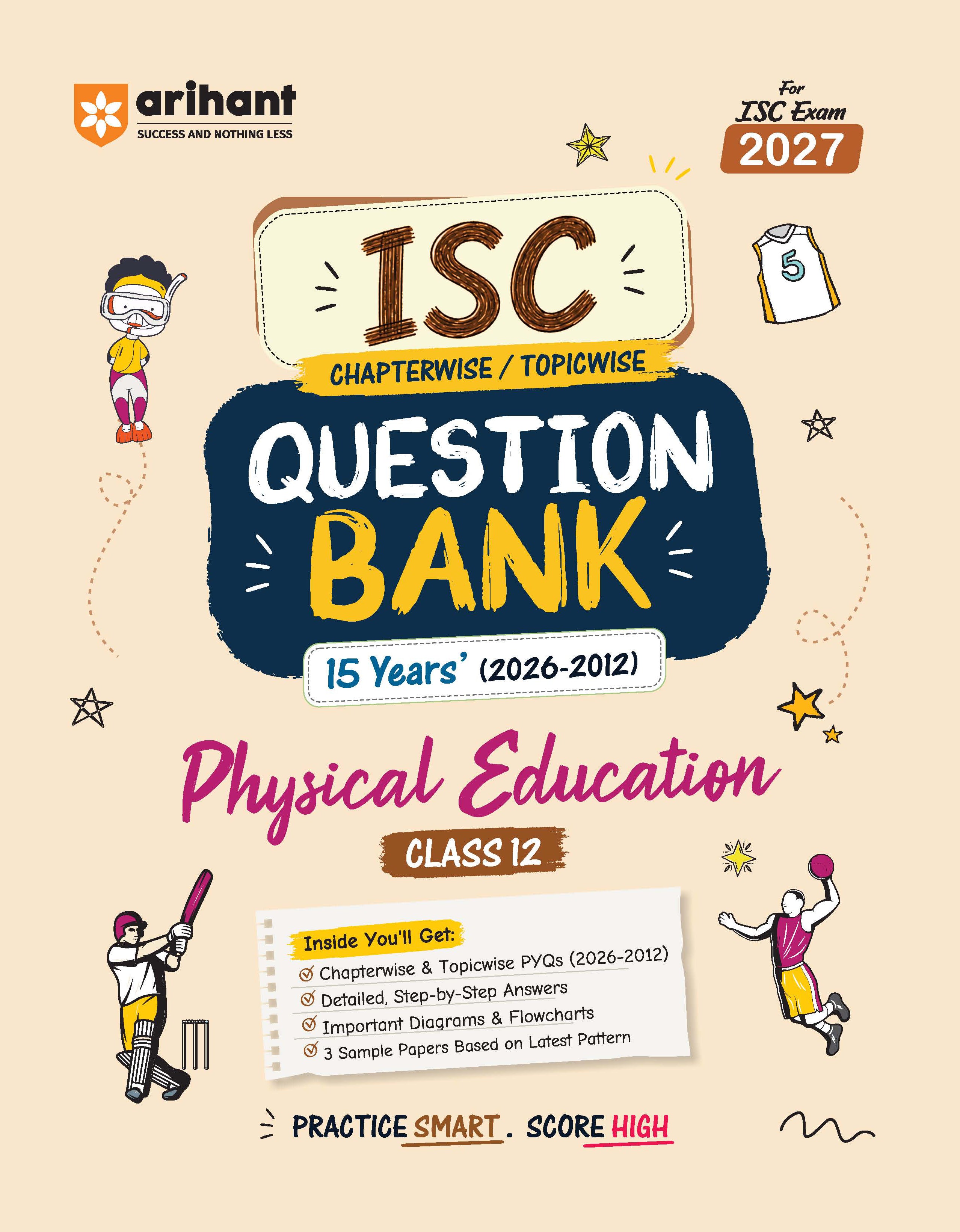 Arihant ISC Question Bank Class 12 Physical Education For Board Exam 2027 | F1182 | 9789378160486