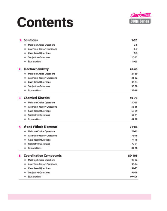 Checkmate CBSE Class 12 Chemistry Competency Based Questions (CBQs) | Updated Edition 2026