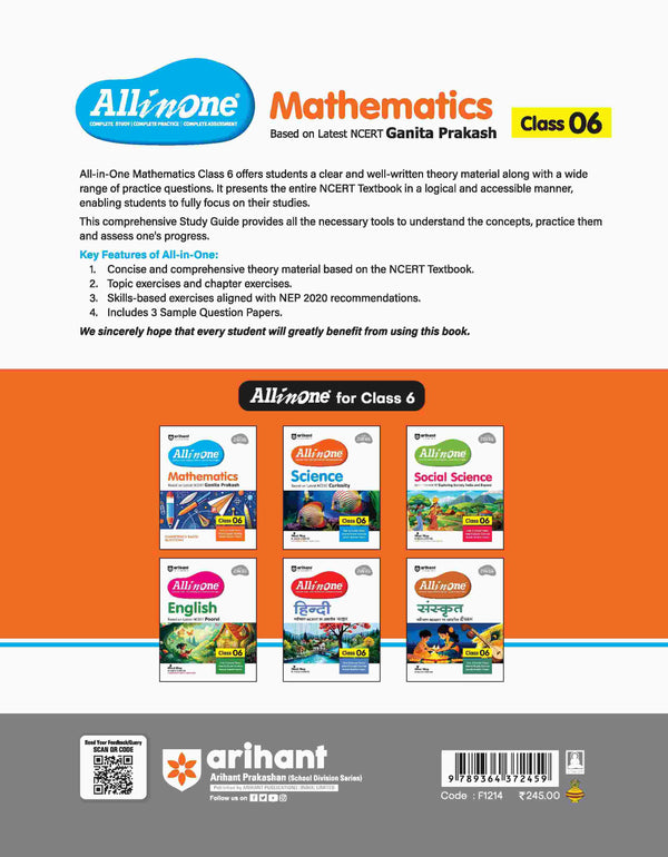 All In One Mathematics Class 6th | Based On NCERT