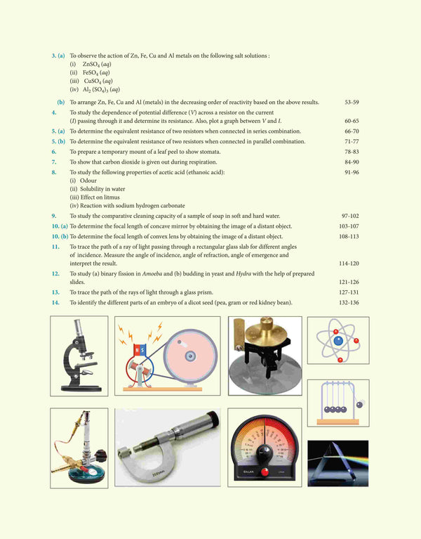 Laboratory Manual Science for CBSE Class X (10th) | Complete Practical Book with Experiments, Viva Voce Questions & Answers | NCERT Compliant Lab Book