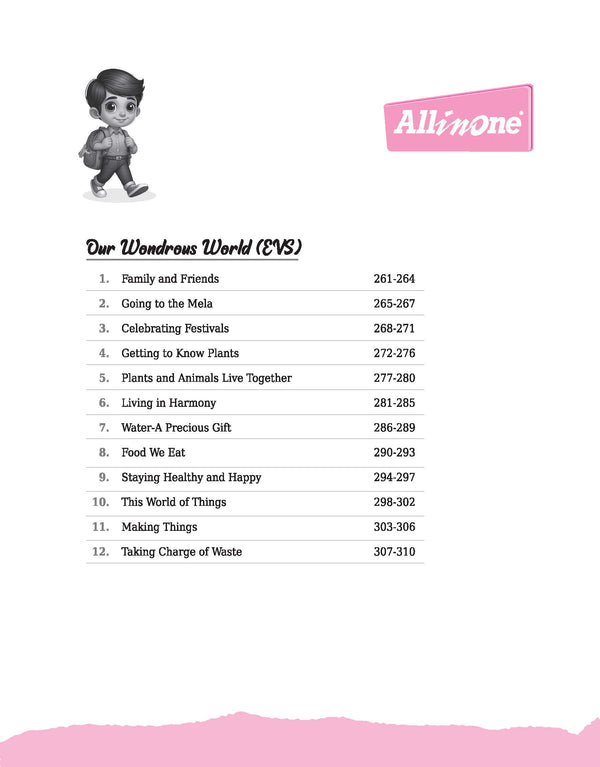 All in One Maths , English , Hindi & EVS Class 3 | A Guide cum Practice Book for All Subjects