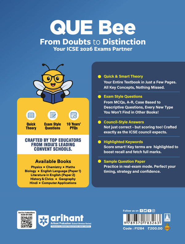 ICSE QUE Bee Chemistry Class 9 Exam 2026 | Quick Theory, Exam Pattern Questions, Sample Question Papers | Key Words Highlighted in Theory & Answer