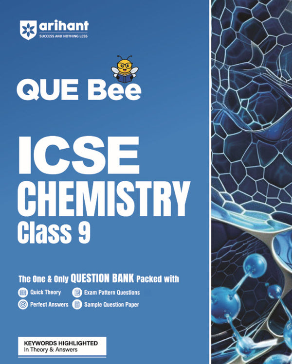 Combo of ICSE QUE Bee Class 9th Exam 2026| Bio, Chemistry, Computer Application, English Lit, Geography. Hindi, History & Civics, Maths, Physics & English (9 & 10) | With Free AIO Chemitry Class 9th