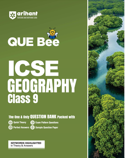 Combo of ICSE QUE Bee Class 10th Exam 2026 | Computer Application, English Lit, Geography. Hindi, History & Civics, English (9 &  10)| With Free Map Skill Social Sciene Class 9th