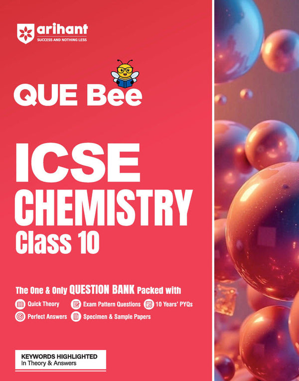ICSE QUE Bee Chemistry Class 10 Exam 2026 | Quick Theory, Exam Pattern Questions, Speciman & Sample Papers | Key Words Highlighted in Theory & Answer