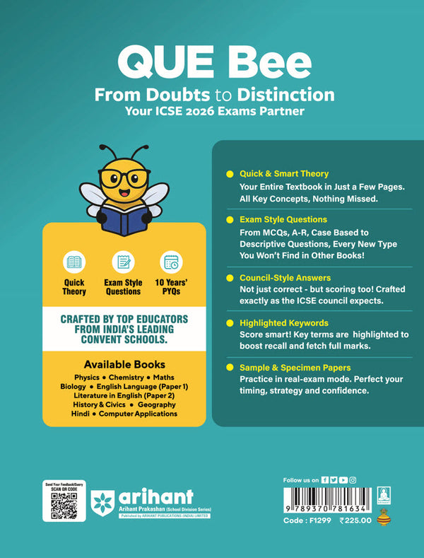 ICSE QUE Bee Computer Application Class 10 Exam 2026 | Quick Theory, Exam Pattern Questions, Speciman & Sample Papers | Key Words Highlighted in Theory & Answer