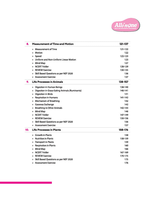All in One Science Class 7 Exam 2025-26 | Sample Question Papers, in-text & Chapter Exercise  & Clear & Concise Theory | Based on Latest NCERT