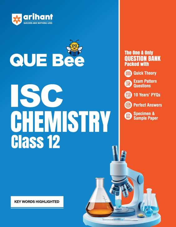 Combo of ISC QUE Bee Class 12th Exam 2026 | Biology, Physics, Chemistry, Maths, English Lit & Computer Sciecne | With Free ISC QUE Bee English Lang. (Paper-1) Class 11 & 12
