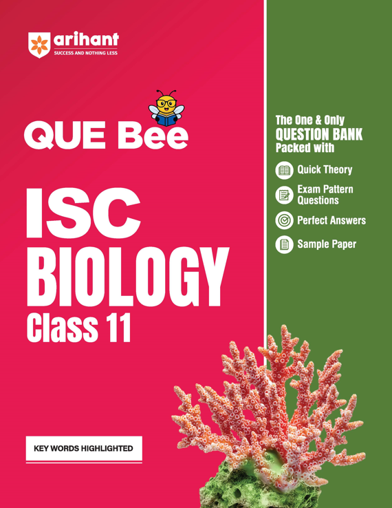 Combo of ISC QUE Bee Class 11th Exam 2026 | Physics, Chemistry, Biology
