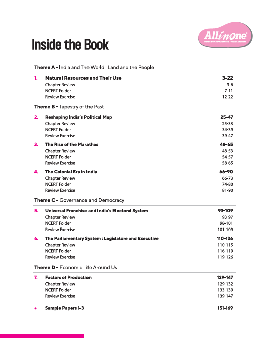 CBSE All in One Social Science Class 8 Exam 2025–26 | Sample Question Papers |  Based on New NCERT Released in July 2025
