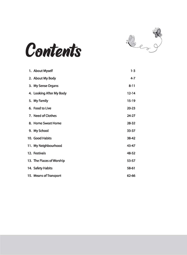 Work book Environmental Studies Class 1