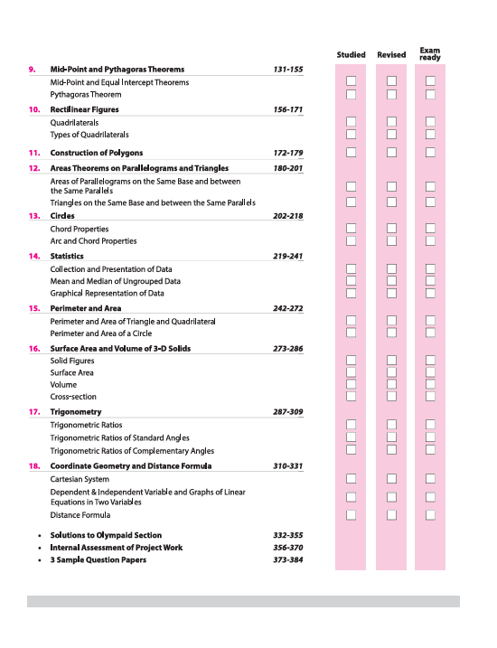 ICSE All in One Mathematics Class 9 Exam 2026 | Simplified Theory, Topic & Chapter Exercises, Sample Question Papers, Exam Pattern Questions with Internal Assessment