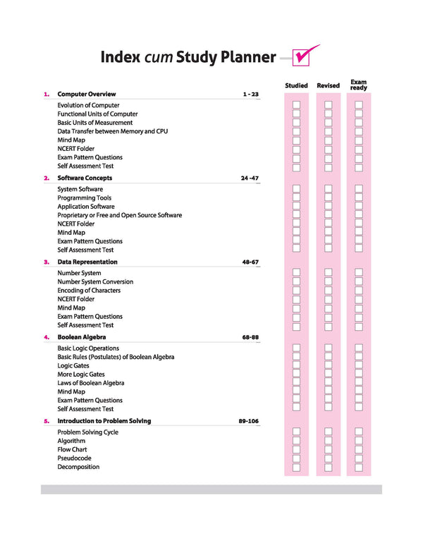 CBSE All in One Computer Science Class 11 Exam 2025-26 | CBQs, MCQs, A-R, Case Based, Sample Question Papers | Including Mind Map