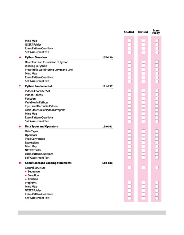 CBSE All in One Computer Science Class 11 Exam 2025-26 | CBQs, MCQs, A-R, Case Based, Sample Question Papers | Including Mind Map