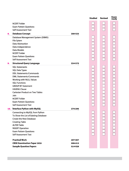 CBSE All in One Computer Science with Python Class 12th Exam 2025-26 | Sample Question Papers | Including Mind Map & Practical Work