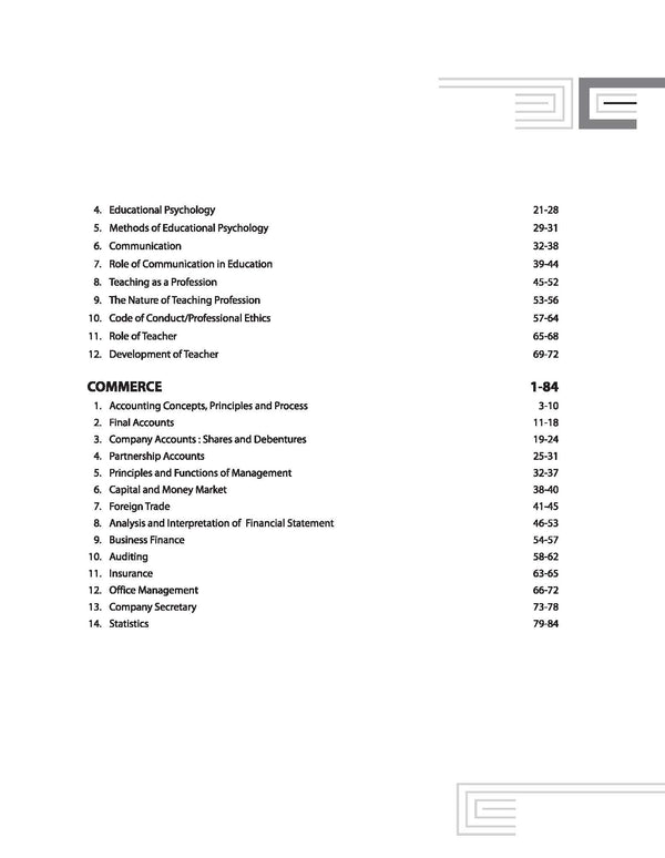 Uttar Pradesh B.Ed. Exam 2025 | Study Guide | Commerce Group | English  Medium