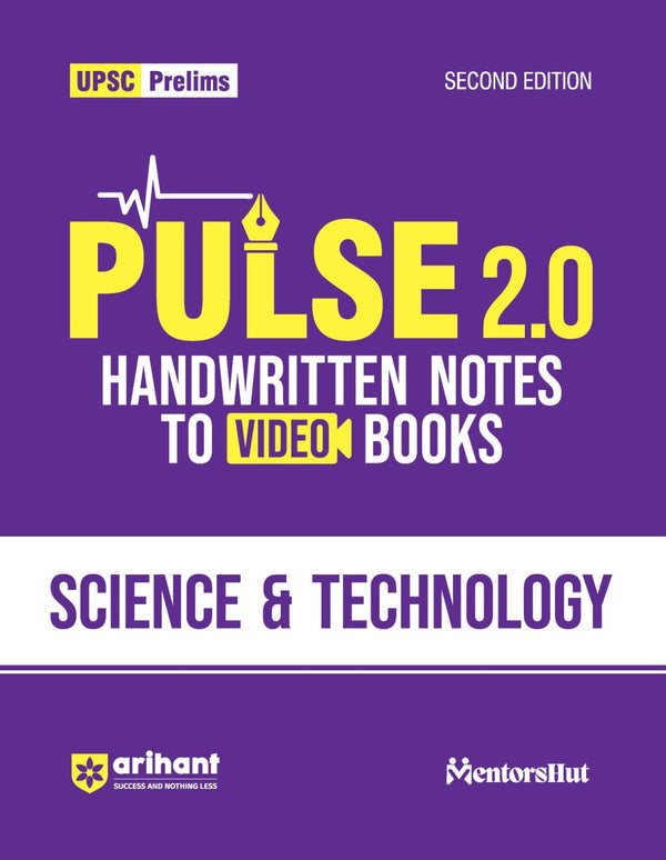 Combo of Pulse 2.0 Hand Written Notes Ancient & Medieval India, Arts & Culture, Indian Economy,  Science & Technology, Modern Indian History, Indian Polity Conceptional Geography, UPSC Through Maps & Environment & Ecology | English Medium