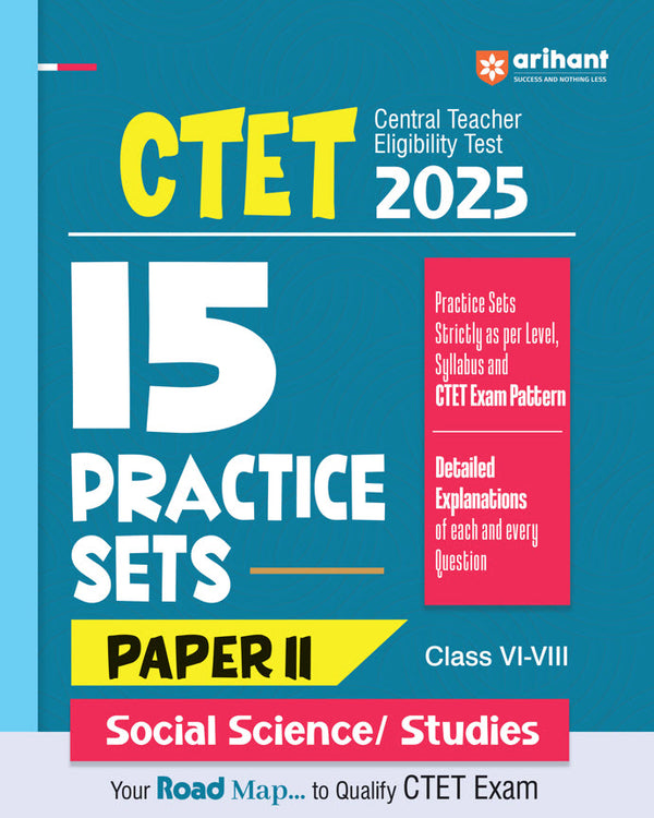 Combo of CTET 2025 Social Science & Studies And Math & Science  Class VI-VIII (Junior Level) - (Paper - 2) | English Medium