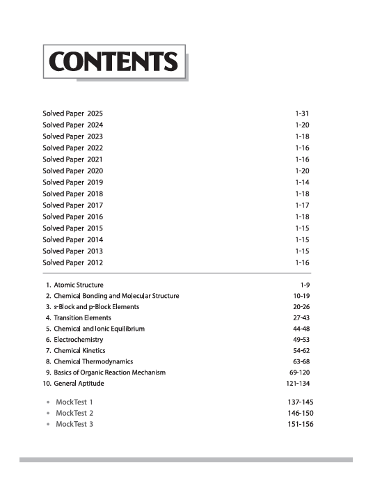 GATE Chemistry Chapterwise Previous Years Solved Papers (2025-2000) | By Dr. Sanjay Saxena & Preeti Gupta